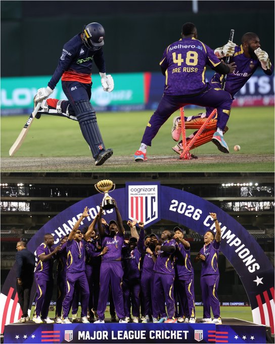 LA Knight Riders edge out Washington Freedom to take the MLC 2026 crown 👑