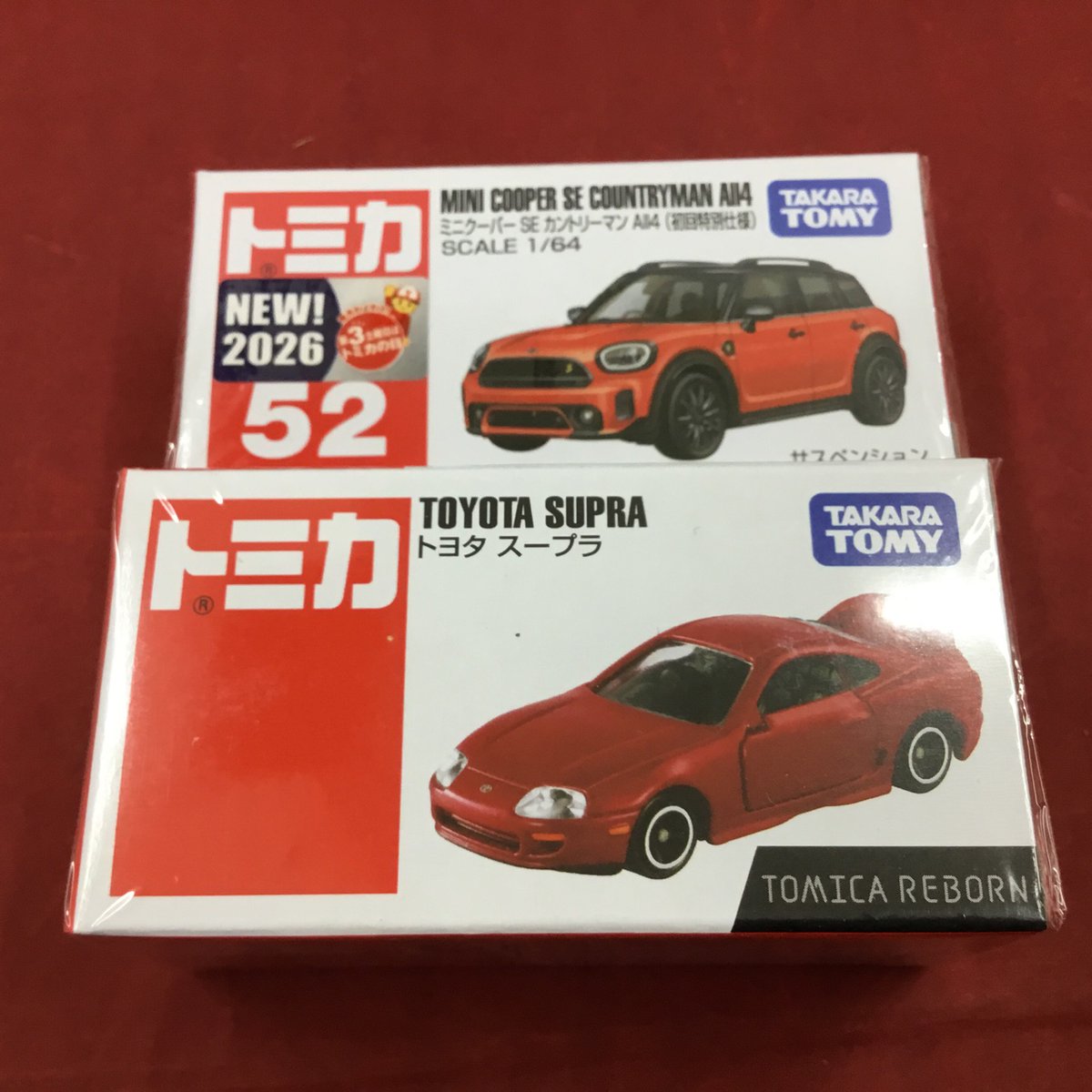 トミカ の7月分の新作が入荷しました！ ・No52 ミニクーパー ・REBORN