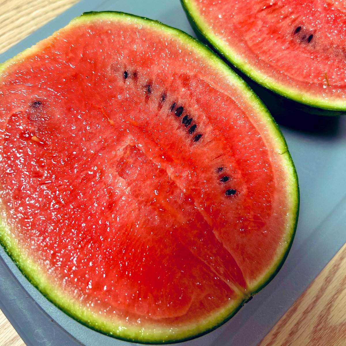 milk_1p's tweet photo. 小玉スイカが実りました🍉
GWから畑を始めて知らないこといっぱいあったけど収穫できてうれしい。豪農に一歩近づいたかな？ https://t.co/FZ7wMs0ZhN