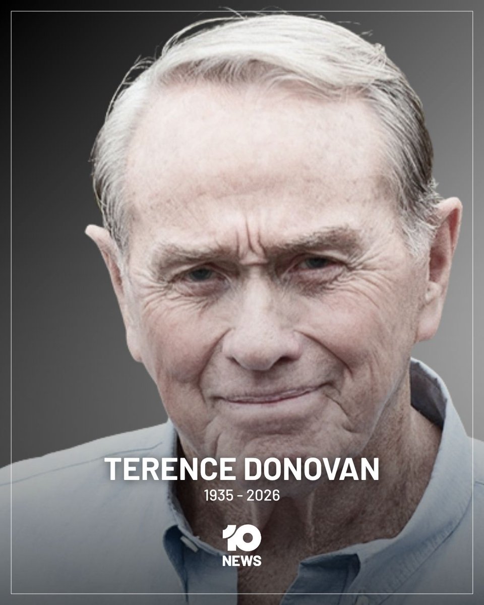 10NewsAU's tweet photo. BREAKING: Terence Donovan, a beloved figure in Australian television for his roles in Cop Shop, Division 4 and Neighbours, has died at the age of 90.

His son Jason Donovan, also a former Neighbours actor, broke the news publicly, calling his father "larger than life" and saying he will be deeply missed.

More to come.