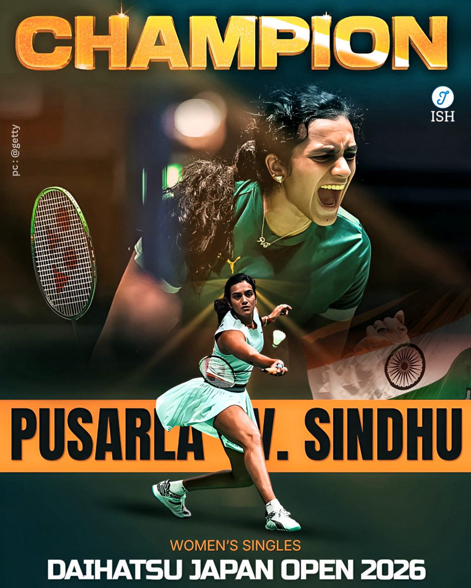 IndiaSportsHub's tweet photo. SINDHU STUNS WR3 | Wins Japan Open 2026 https://t.co/BFHs15IzSz