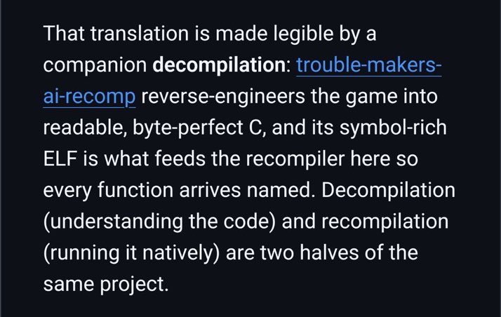 kirbyalt45's tweet photo. The DK64 recomp team literally just explained in detail why AI is bad for decomps, come on already…
(At around the 10 minute mark linked here: https://t.co/hShoz8hAPN) https://t.co/MIenhubmlb