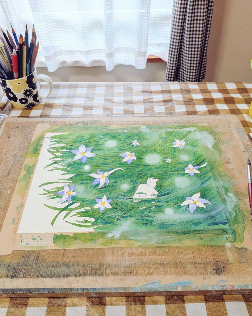 WindofGod_'s tweet photo. ��ナログも描いてるのデース☺️
#透明水彩
#ハナニラ https://t.co/HEJ0wMDuI7