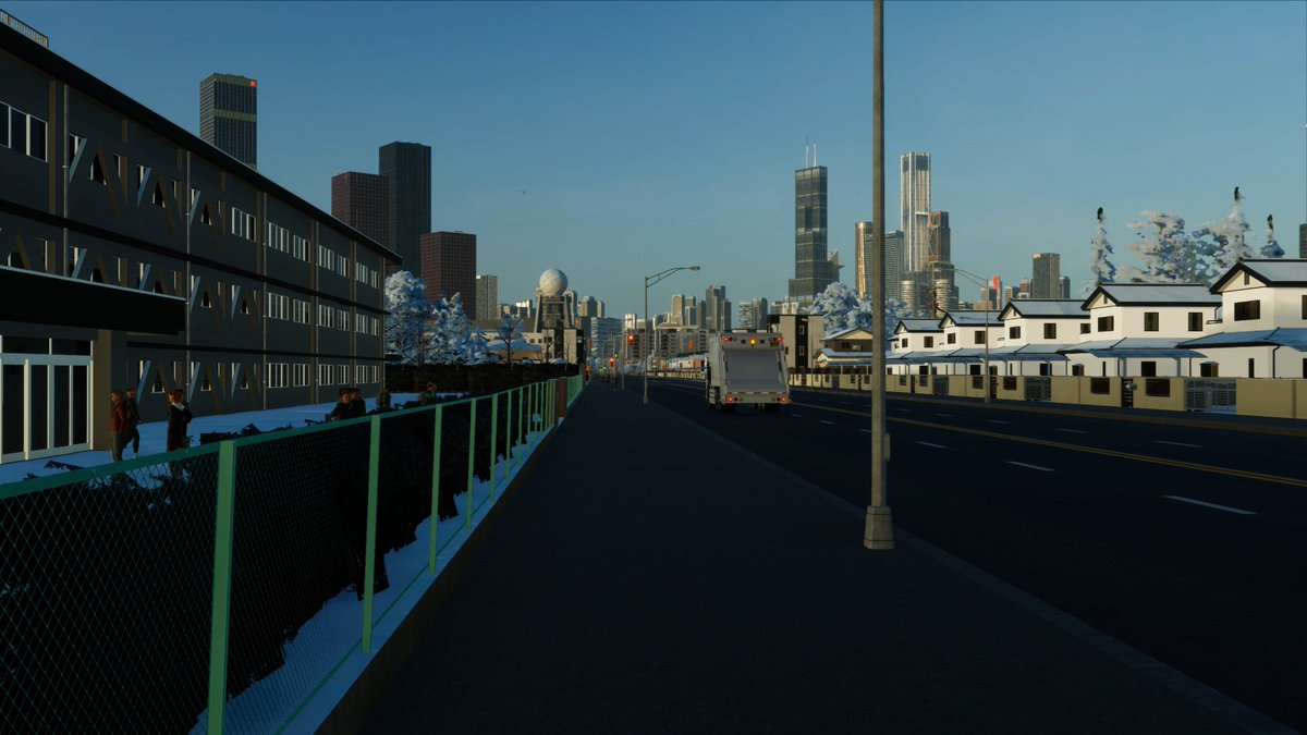 InfiniCrewDiary's tweet photo. 人口が100万人を突破しました
住宅街からの景色、綺麗だろう？

霊柩車が足りてないんだぜ？
火葬場は常にフル稼働

工業地帯では原材料価格のアイコンが止まらないんだぜ？
補助金出してるんだけどね

問題だらけでも、まだ都市は成長するんだぜ？

#CitiesSkylines2 #開発部主任の都市開発日誌 https://t.co/YVRYN025Ol