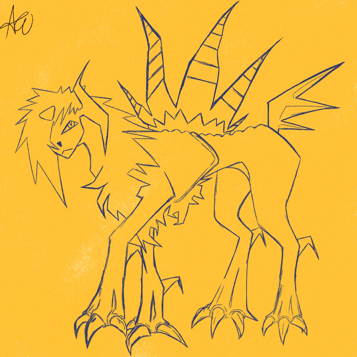 celery084's tweet photo. I don't have the heart to color this 
#pokemon #art #absol https://t.co/wBfSk6CITu