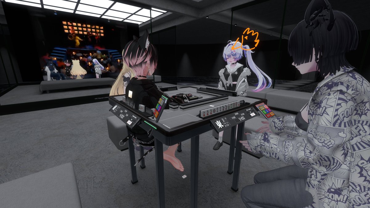 bacon_uw's tweet photo. 最近の麻雀 #VRChat https://t.co/gVdg9nmprF