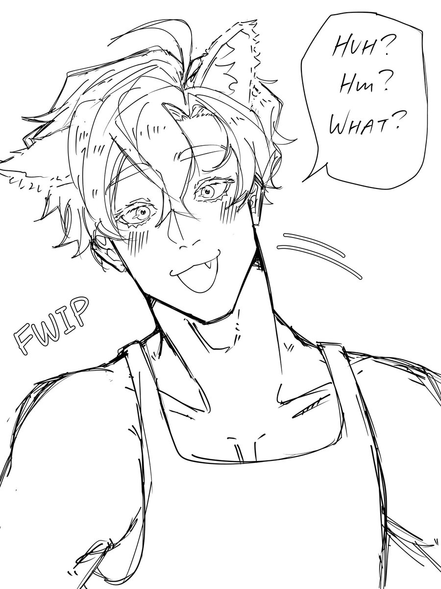 xiaoyuan241024's tweet photo. when dogs tilt their head to listen better 
♪(´ε｀ ) too cute～ 
((quick doodle)) https://t.co/Sbmr6EOAuw