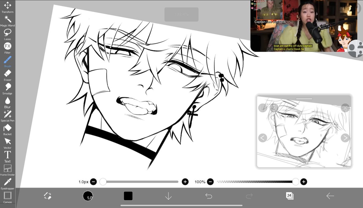 luckymisfxrtune's tweet photo. line art (ignore kenji) https://t.co/dQ58QphZVV