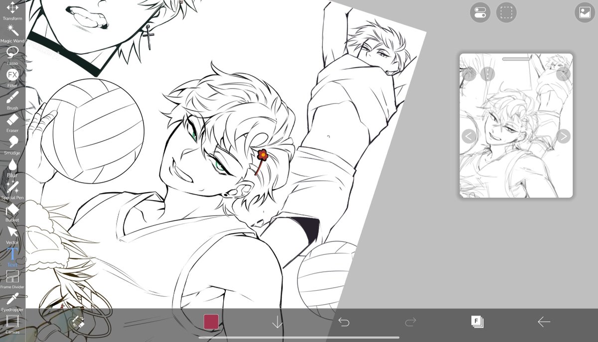 luckymisfxrtune's tweet photo. line art (ignore kenji) https://t.co/dQ58QphZVV