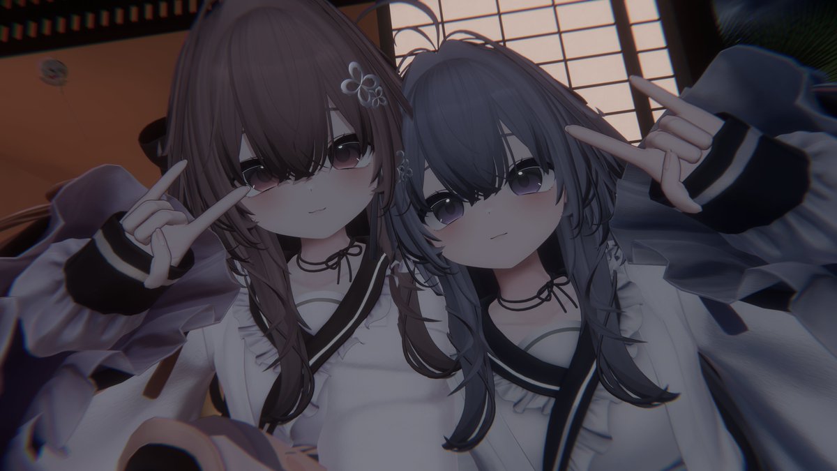 ron_ku_'s tweet photo. 輝夜ちゃんで双子したー https://t.co/nUaCqBcqdL