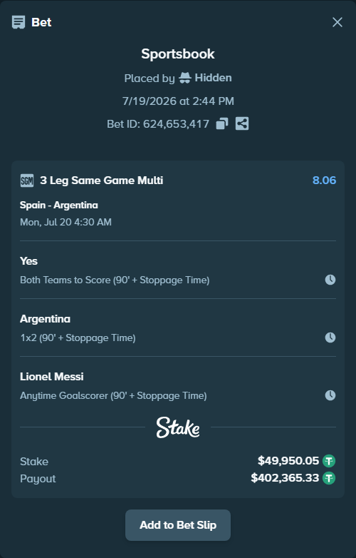 Stake High Roller tweet media
