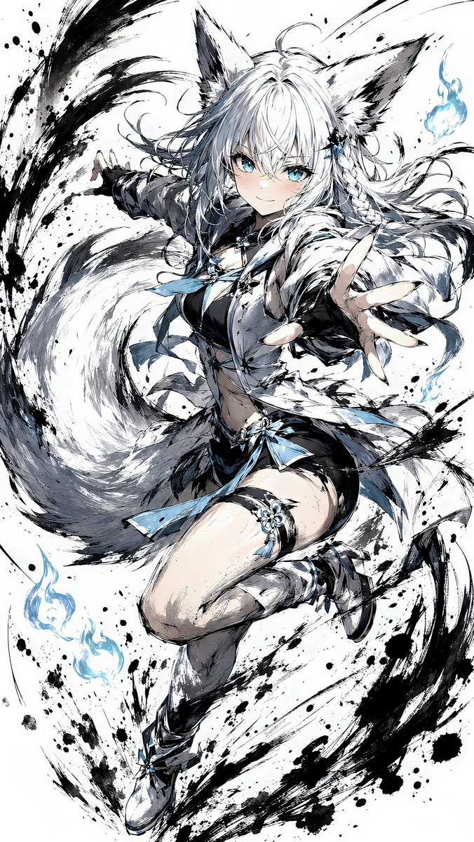 yume00112211's tweet photo. ホロライブ墨絵風
#AIart https://t.co/iOidtU2jzG