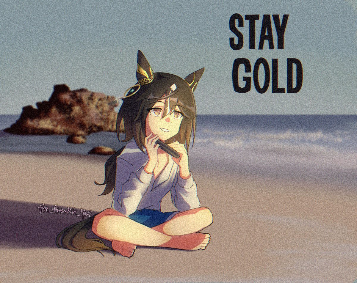 the_freakin_yui's tweet photo. Stego at the beach

#umamusume https://t.co/rzdUumGxj1