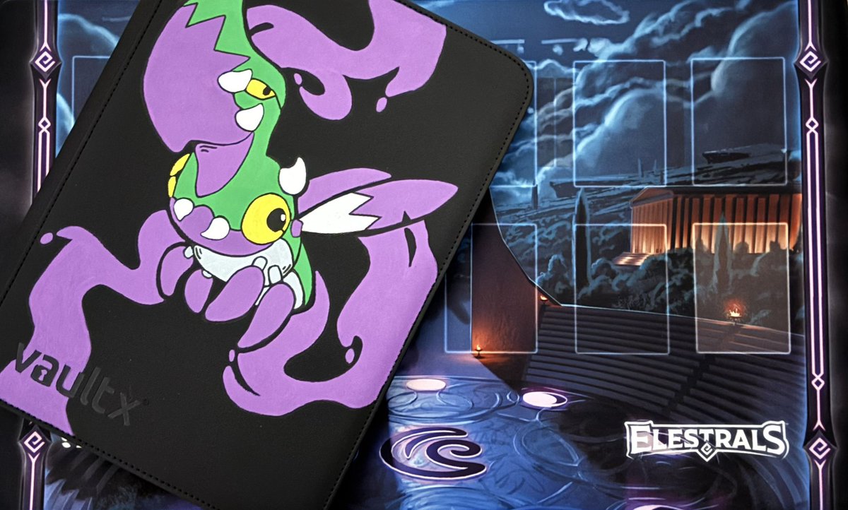 karisyh's tweet photo. made you an @Elestrals binder !!  @aDrive_tK 💜 💚 see you in florida ◡̈ https://t.co/Tu1dau4Df2