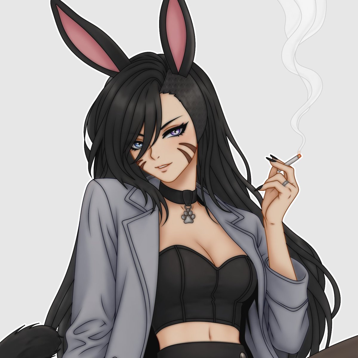 ClawfullyChaos's tweet photo. 🐈‍⬛🐰Aurum Guide 🐉👿
Pronouns: They/She
Height: 5'8" (A bit shorter without boots)
Sexuality: Bi
Sign: Sagittarius
Piercings : 2 (tongue, ear)
Tattoos: 0
Scars: A few
Favorite Drink: Green tea
Favorite Food: Chicken
Animal: Cabbit familiar
MBTI: INFP
Relationship: Yes https://t.co/aHjuVMa1Xp