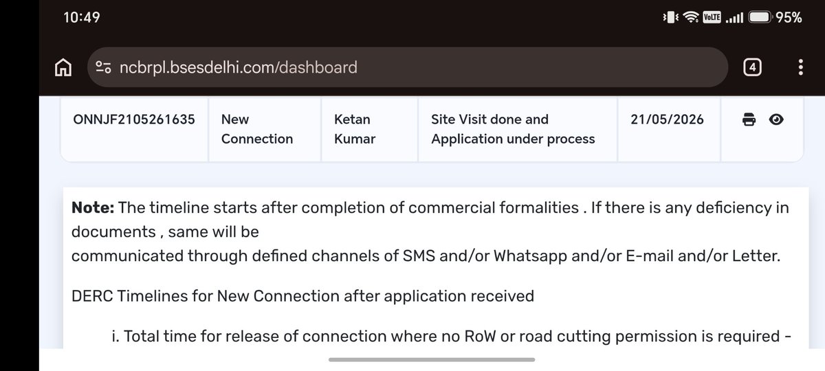 ketankrulz's tweet photo. @bsesdelhi Can you please help getting new meter installed at the earliest.
I have been taking follow ups and requesting for the installation.
Please assist on priority. https://t.co/BFvDE8kRPu
