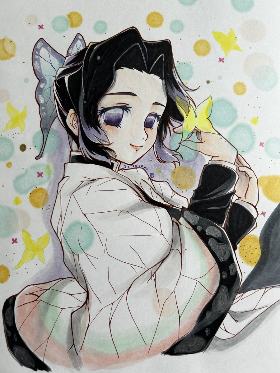 しのぶさん 6年前に描いたしのぶさん出てきた