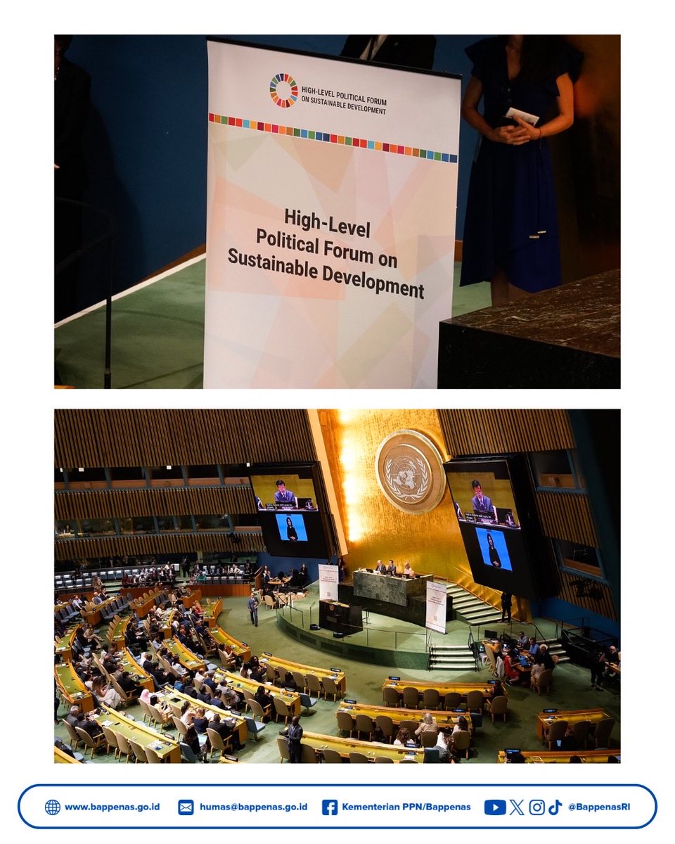 BappenasRI's tweet photo. #SahabatPembangunan, memimpin Delegasi Indonesia pada High-level Political Forum on Sustainable Development (HLPF) 2026, Wakil Menteri PPN/Wakil Kepala Bappenas Febrian Alphyanto Ruddyard menyampaikan arah prioritas percepatan SDGs.

#Bappenas #MembangunIndonesia #SDGs #HLPF2026 https://t.co/C06GkpFqTU