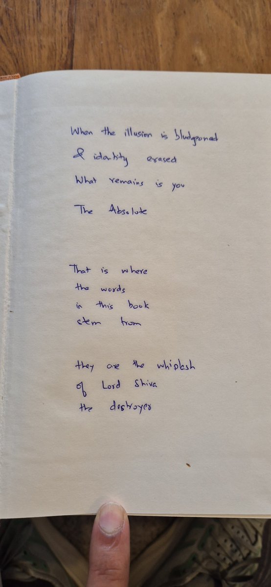 eKanishka's tweet photo. @_anandaonly Amazing, went to my bookshelf and found a copy given to me by an enlightened soul. Will peruse. https://t.co/QYJfr3DgnX