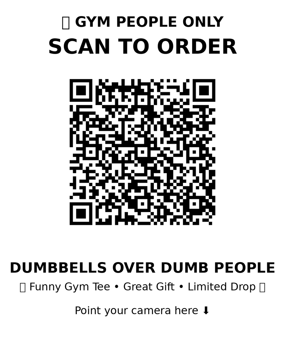 dasneakerfiends's tweet photo. Only real gym people will understand this shirt. Scan the QR code and grab yours before they're gone! 💪🔥 #viral #OnlineShopping https://t.co/PiwmiYCNdK