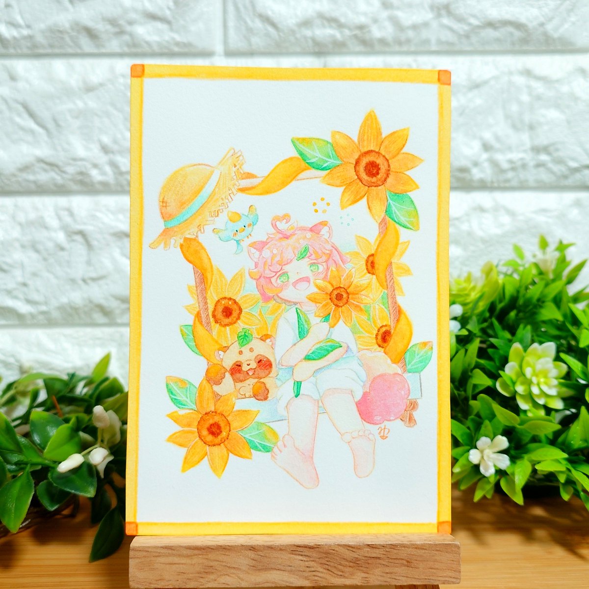 【松原光】イラスト原画　特注フレーム付き ★値段交渉歓迎 Color_circle 今から納品行ってきます！ 人型原画も無事間に合いました