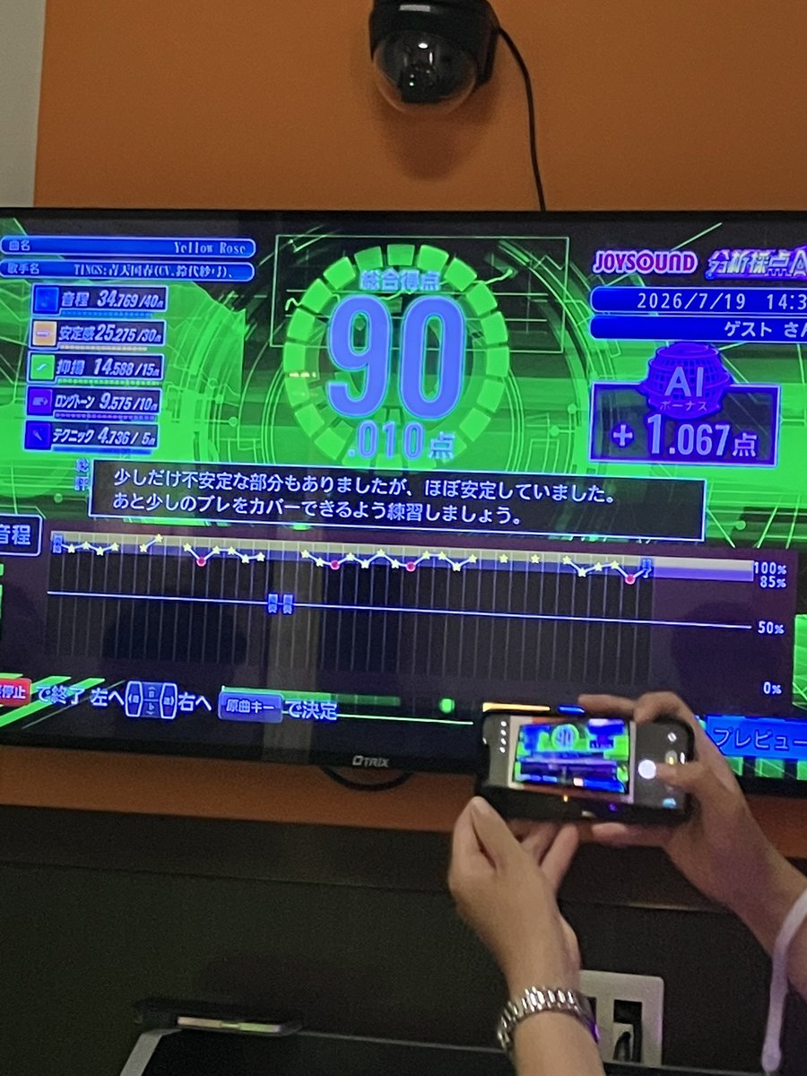 dodorreeeo's tweet photo. 今回初の90点越えがduoイエローローズwith @Shido_Goro https://t.co/fm4DXiBfWD