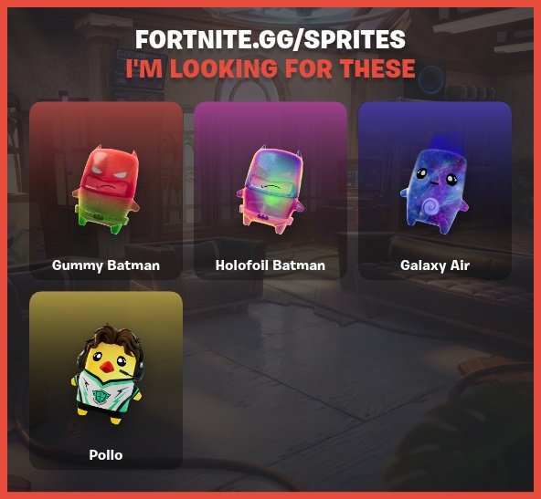 spunkboi121's tweet photo. @Joshua52497317 This is what I have and don't have, willing to trade if ya still don't have any sprites from your list https://t.co/TTogTEchJq