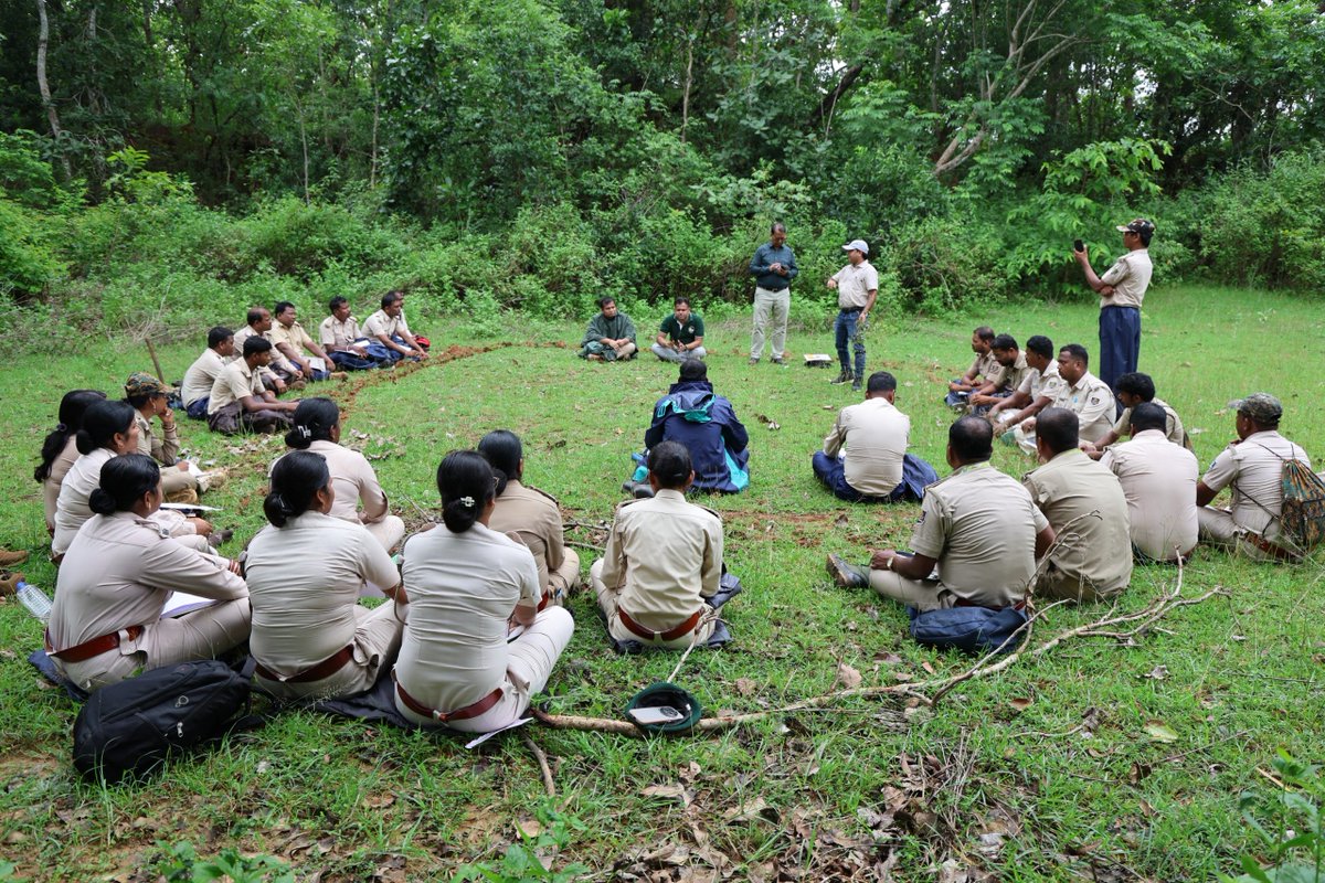 BiotechSanjeet's tweet photo. Training Program on #Meadow Development for Forest #Officials of Ghumsur Forest Division

It was a privilege to conduct a training program for the forest officials of #Ghumsur Forest Division on Meadow Development. The session covered the following key topics:

1. Principles and step-by-step process of meadow development
2. Identification of native grass species suitable for habitat restoration
3. Identification and management of invasive and undesirable weed species
4. Identification and ecological importance of leguminous plant species
5. Techniques for grass seed collection, processing, and storage
6. Role of meadows in long-term wildlife habitat management and biodiversity conservation
7. Best practices for sustainable meadow restoration and maintenance

The interactive session emphasized the importance of scientifically managed meadows in enhancing wildlife habitats, improving forage availability, and supporting ecosystem health.

#Meadow #grass #Wildlife #Odisha #Grassland