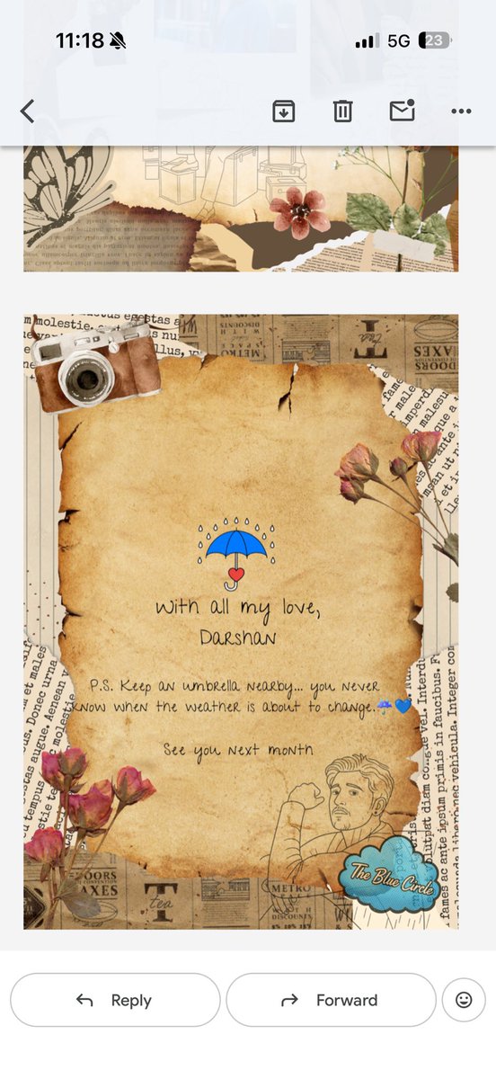pyaariMehakuDZ's tweet photo. WAKE UPPPP YOU RECEIVED A LETTER FROM @DarshanRavalDZ 🥹🥹🥹💙💙💙💙
What a beautiful morning this issss yayayayaya happy happyy sundayyyyy 💙🥹🎀 https://t.co/BKaue7CgJ1
