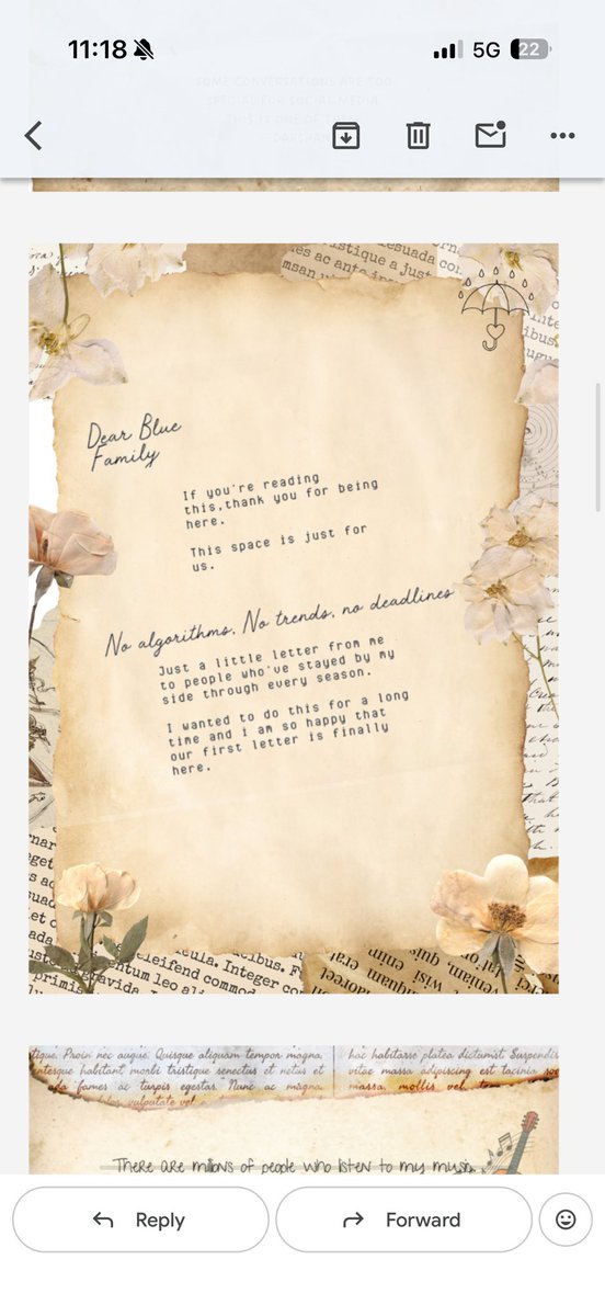 pyaariMehakuDZ's tweet photo. WAKE UPPPP YOU RECEIVED A LETTER FROM @DarshanRavalDZ 🥹🥹🥹💙💙💙💙
What a beautiful morning this issss yayayayaya happy happyy sundayyyyy 💙🥹🎀 https://t.co/BKaue7CgJ1