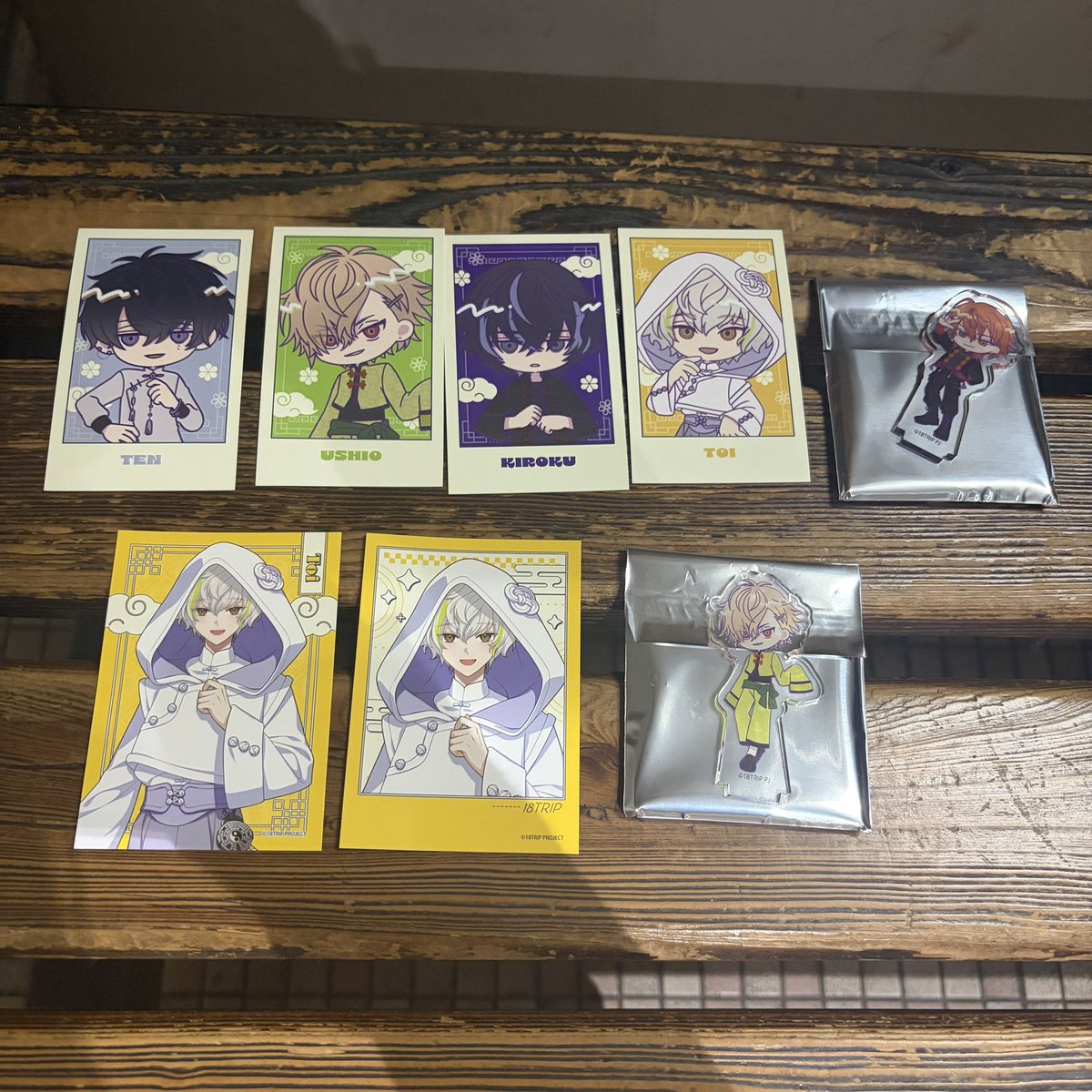 zhffdygc's tweet photo. 【交換】18TRIP  エイトリ ラーメン博物館 ラー博 ミニフォト 特典イラストカード アクスタ

【譲】
特典イラストカード：添　潮　季肋　糖衣
ミニフォト：糖衣
アクスタ：練牙　潮

【求】
可不可（同種）>千弥ミニフォトアップ

本日ラー博内手渡し希望です。検索からでもお気軽にお声がけください https://t.co/nhx0iwafb3