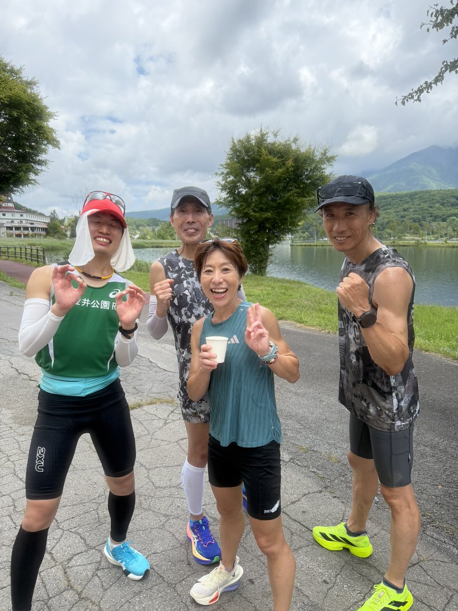 miho_popoco's tweet photo. 今年も白樺湖に合宿に来てます。たぶん下界より涼しいです。今日は30キロ。とりあえずやり切れて良かった。 https://t.co/SuSd3WTe6H