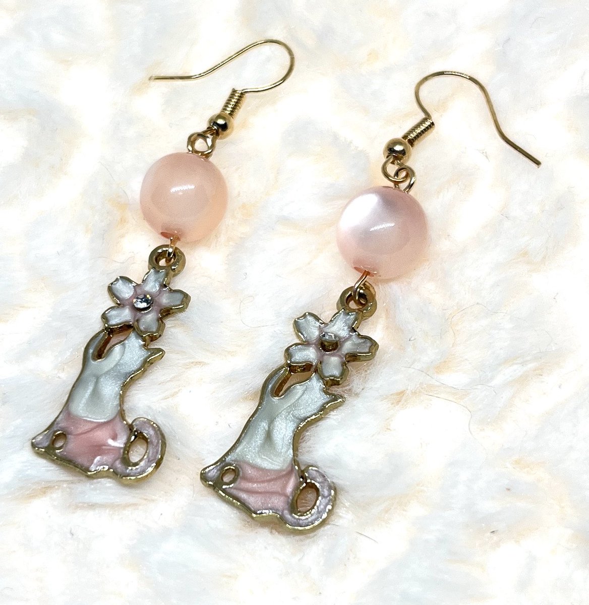 今日のピアス♪*ﾟ⦮ ⦯ ⟆ #ハンドメイド #ピアス