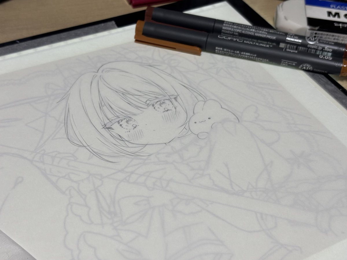 luna_second0117's tweet photo. 線画失敗しませんように! https://t.co/kWytI4XQ88