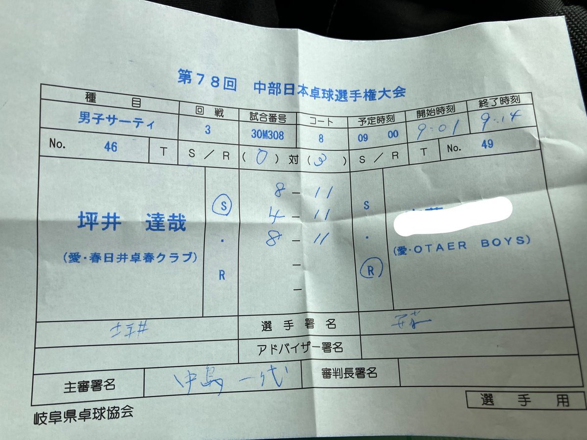 sonigeki's tweet photo. 初戦負けでした
対策して前よりはラリーになったのに😭
練習しても凡ミス減らないし卓球わからなくなってきた🤷‍♀️ https://t.co/oAE0rgyiUX