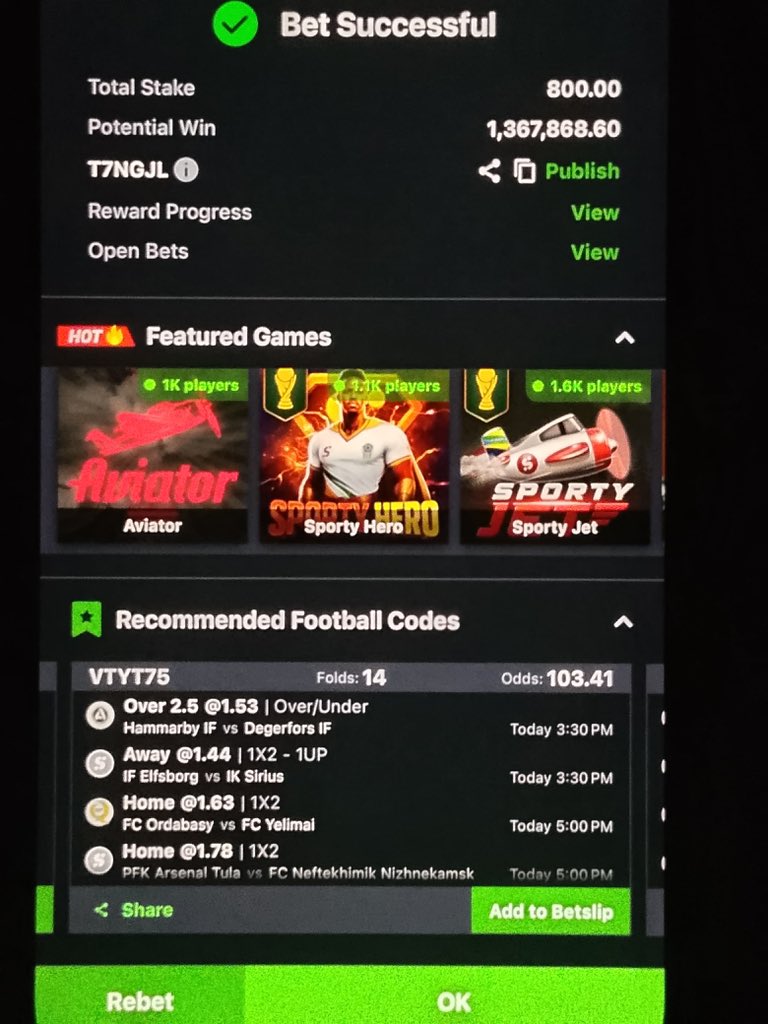 NextXI_'s tweet photo. Consistency is the key π
Another code, another chance
Let's go again. β½
( )
β
π
#SportyBetCod
#SportyBet
#Sporty
#BettingTips
#NextXI https://t.co/bOSQfMM9eS
