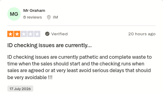 or_rhea's tweet photo. Mr Graham gave Purplebricks 2 stars via @Trustpilot https://t.co/yCDKuTx1IJ #CONmisery #NoBull #ownit https://t.co/QbwpqH7tWZ
