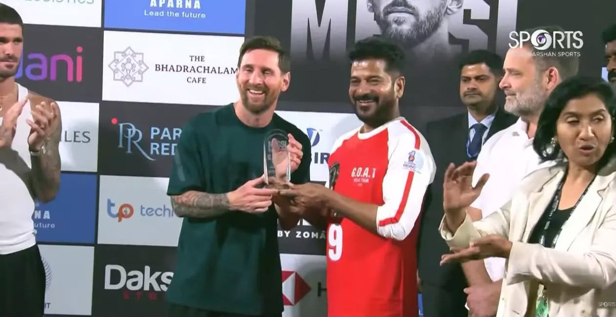 revanth_anumula's tweet photo. Most of you know I am a die-hard sports and a #football lover. I loved the day we could bring GOAT #Messi to #Hyderabad to share the pitch with children of Telangana. 

But there is a deeper purpose and vision for my support of the FIFA World Cup. 

I am convinced one day @IndianFootball team will play in the World Cup Finals and even host it. And mark my word, several of those future stars will be from #Telangana 

Enjoy the finals.