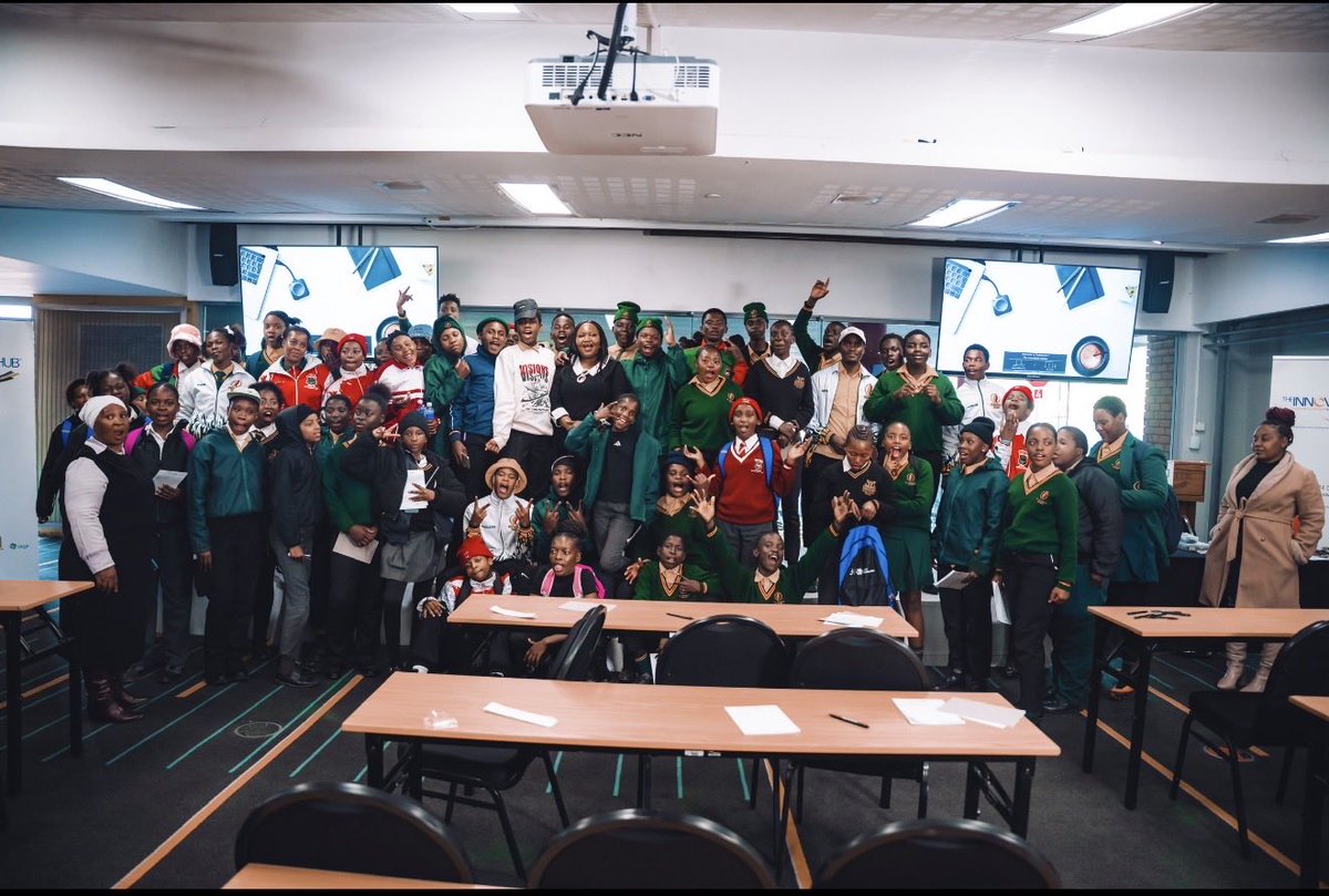 InnovHub's tweet photo. 67 learners. One unforgettable day. 

This Mandela Month, we opened our doors to young minds from LIV Lanseria Home for a day of discovery at The Innovation Hub.

From AI and robotics to coding and innovation, they didn’t just learn about the future,they experienced it.

Because Mandela’s legacy lives on when we invest in young people, create opportunities and inspire them to dream beyond their circumstances.

Innovation Starts Here.
Made in Gauteng. Built for the World.

#67LearnersForMandela #MandelaMonth #InnovationStartsHere #TheInnovationHub #YouthInnovation #STEM #TechTok #SouthAfricaFutureLeaders #AI #Robotics #Coding #ForYou #fyp