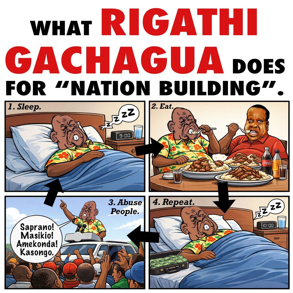 BazengaaKE's tweet photo. Blessed Sunday guys, kuwakumbusha tu ,Kenya needs leaders who unite, not politicians who manufacture anger and package tribalism as courage. The ukabila chuki man is selling yesterday's politics to a country focused on tomorrow. https://t.co/hSEheFttvF