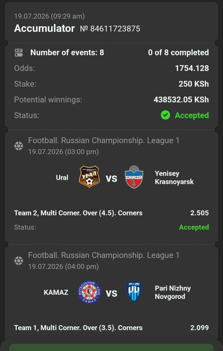 shad13673's tweet photo. #FANSPORT 💘
  🔥MULTICORNERS 🍀🔥

1.7K ODDS 💘💘

  BET CODE ✍️  NF8CH

REG &amp; BET 📲 https://t.co/a8y1dUaXMj

PROMO CODE 📲 KINGPIN 

   PURE GREATNESS 🍀💘

MAKE SURE YOU STAKE 💎 https://t.co/ahcHeNd1Ka