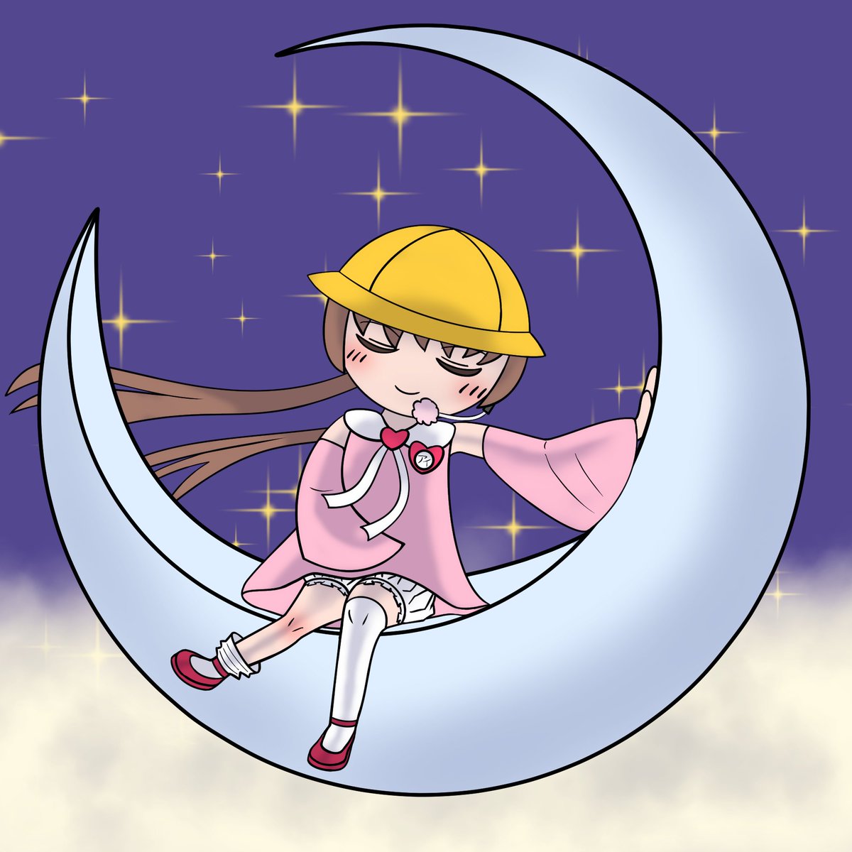 cold01apple's tweet photo. 動画用に描いた月読アイちゃん https://t.co/EGfWes9BGk