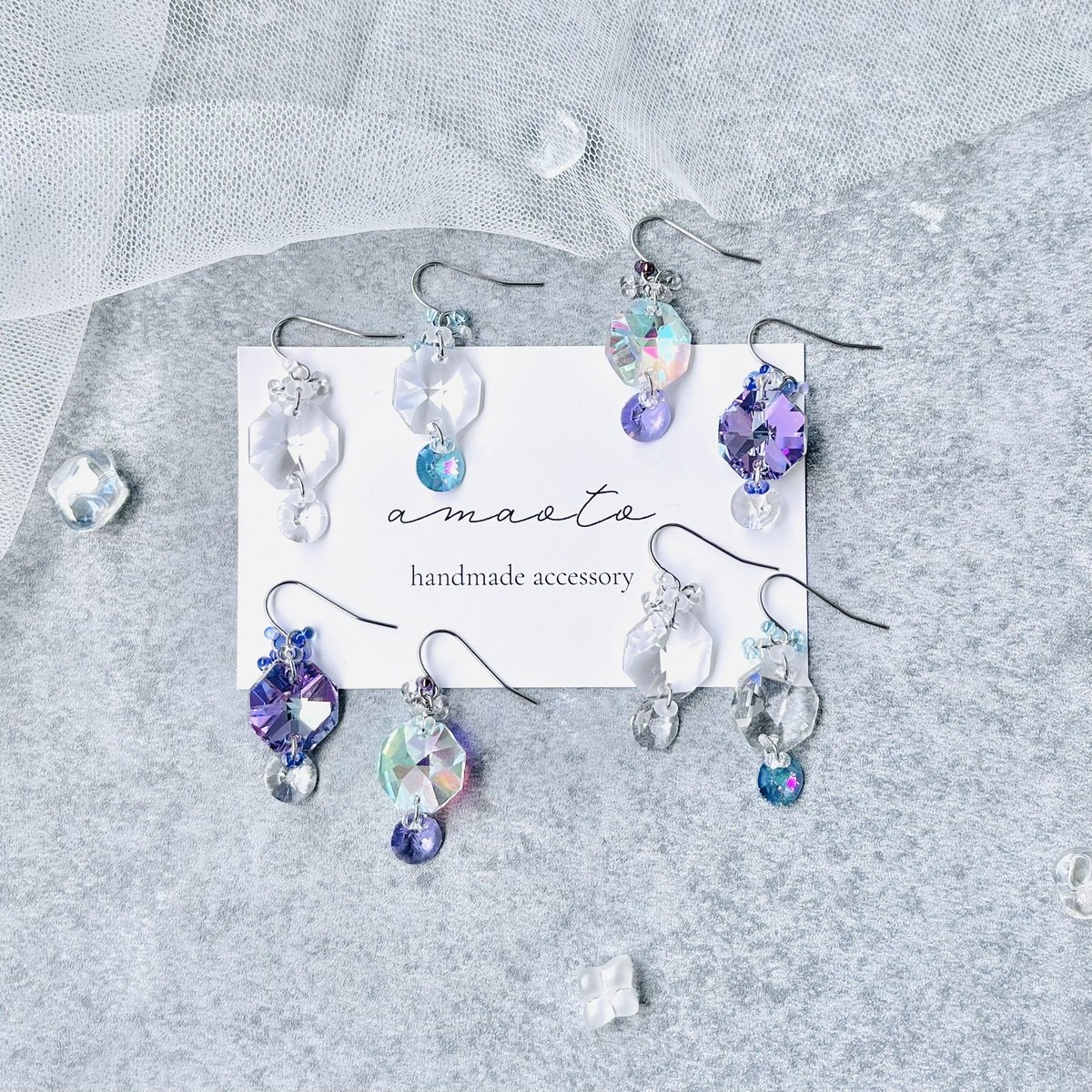 amaoto_acce's tweet photo. #窓辺に置きたい収集品 #365DIYtheme

光の乱反射を楽しめるガラスピアス✨

グラスに引っ掛けて、窓辺に置いたら
サンキャッチャーにも💎

#ハンドメイド好きさんと繋がりたい
#ハンドメイドアクセサリー
#amaoto https://t.co/AA1Ij8nvHN