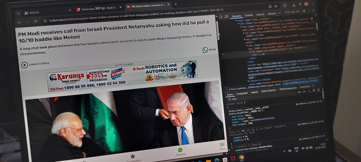 MankasSoham's tweet photo. Fooling around with devtools. https://t.co/hfwLyRcI5n