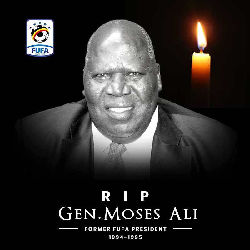 OfficialFUFA's tweet photo. It is with great sadness that we receive news of the passing of General Moses Ali, a former FUFA President (1994–1995) and a patriot. His dedication to the game laid part of the foundation we build on today. We send heartfelt condolences to his family. May God grant him eternal rest.

Hon. Magogo Moses Hassim, FUFA President