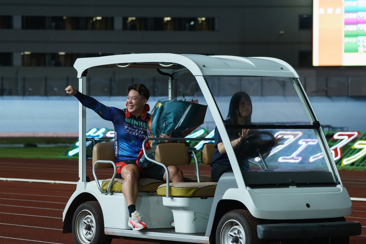 netkeirin's tweet photo. 【#サマーナイトフェスティバル🏝️】
開催2日目の写真を公開📸

⭐️アルタイル賞1着 犬伏湧也選手

写真提供：チャリ・ロト https://t.co/cpX0TJ5TkU