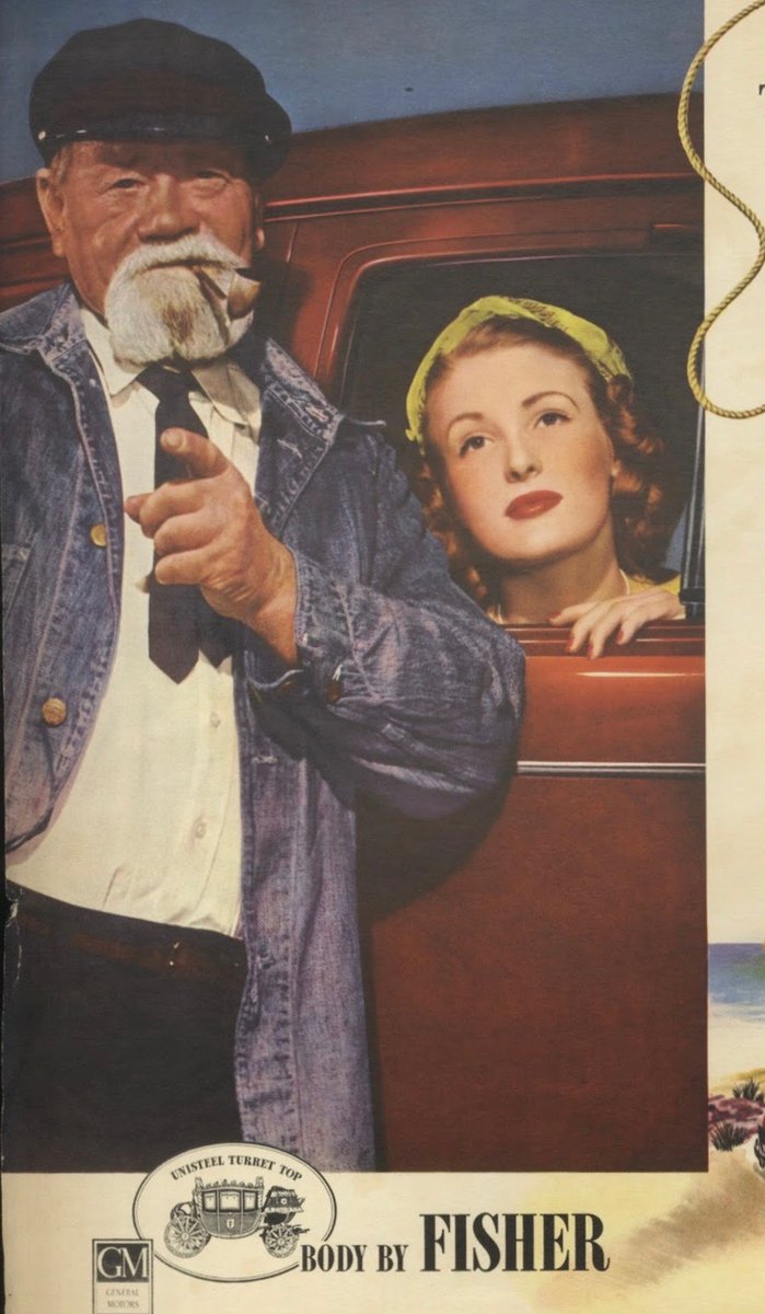 LRonLacy's tweet photo. enjoying a *new visibility* - the increased vision that Body by Fisher brings this year’s General Motors cars . . .’ General Motors
Body by Fisher
July 1939
#GeneralMotors #GM #BodyByFisher #automotivedesign #motoring #tourism #motortourism #cartrips #automobilesafety #carsafety https://t.co/zM0MwE3CmL