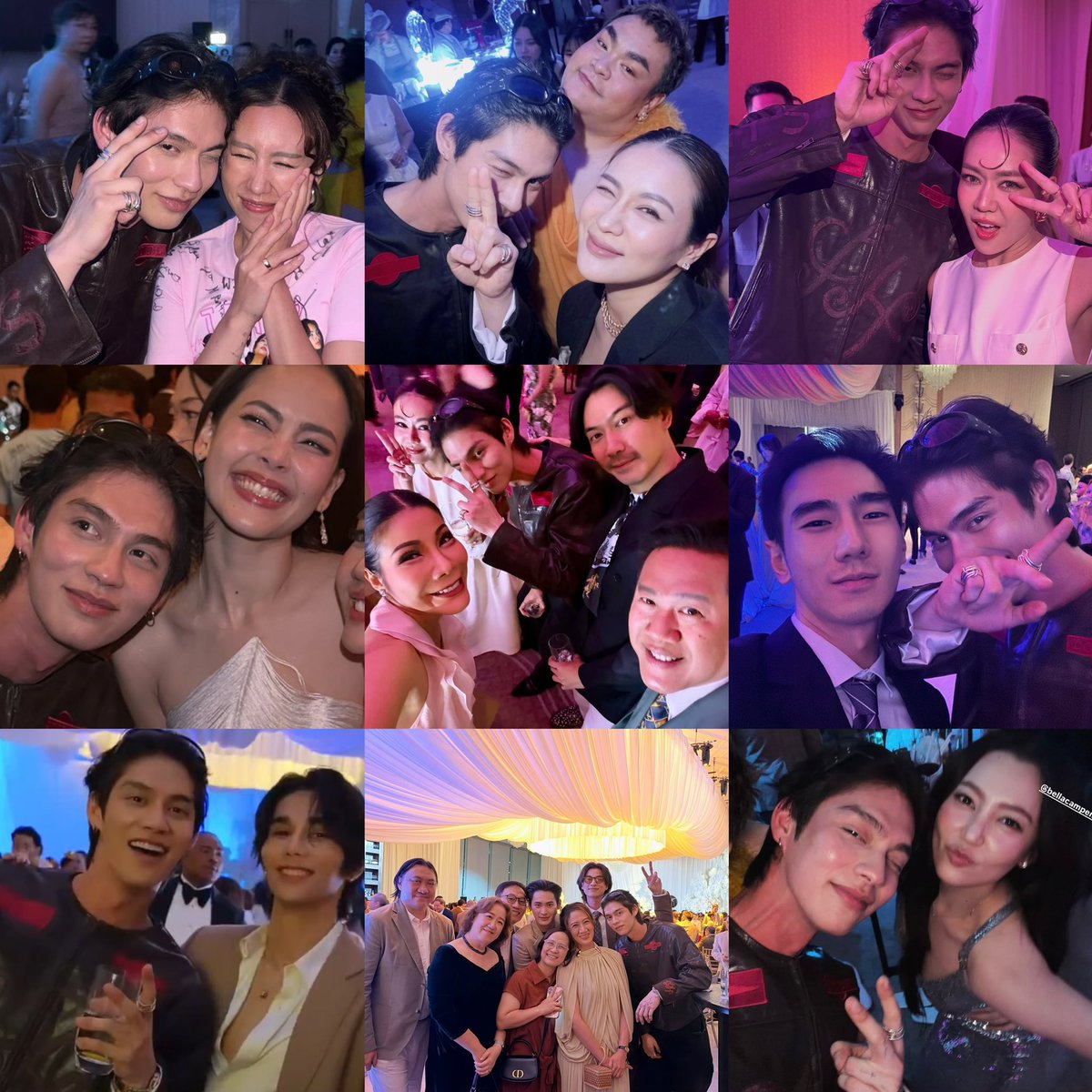 bvcxn_'s tweet photo. ดีใจอ่ะ ฮีเป็นที่รักของผู้ใหญ่มากก ฮีได้โอกาสเจอผู้ใหญ่ในวงการไทยมาเยอะ ได้ร่วมงานกับนางเอกเบอร์ต้นๆของช่อง3ตั้ง3คน และเป็นตัวหลักหมด พี่ญ่านางเอกหนังคนแรกของฮี พี่เบลก็นางเอกหนังของฮี โบว์เมลดานางเอกเอ็มวีมายเอ้ก ร่วมงานกันแค่ครั้งเดียวแต่คสพของพวกเขามันน่ารักมากๆๆ และคุยแฟ่ดไปหมดมีแต่คนขอชนแก้ว555555555 สาวรุ��สุดๆ เอ็นดูอ่ะ แล้วรอยยิ้มกว้างทุกรูป แบบกูมีความสุขมากที่เห็นฮีแฮปปี้🫳🏻🥹