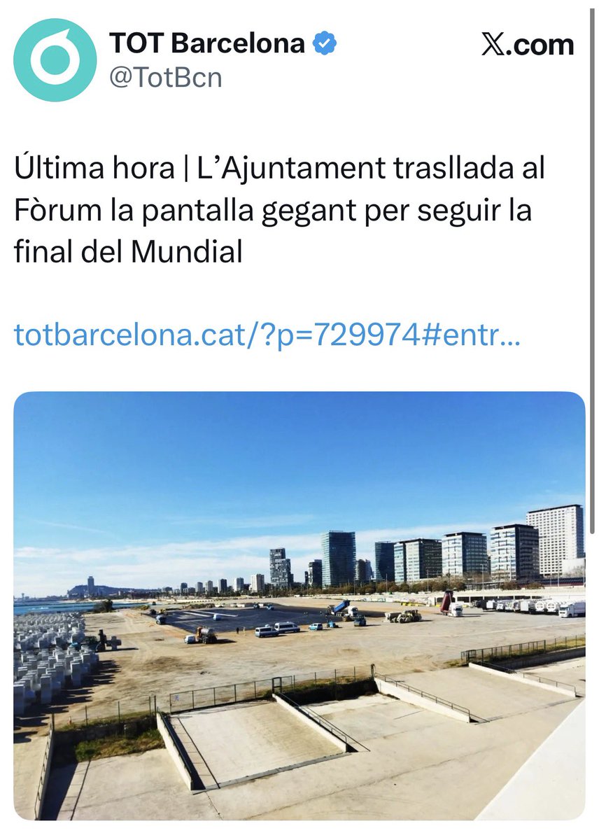 lourdesg2a's tweet photo. 🚨Una vegada més, quan el govern de BCN no sap què fer amb alguna cosa, acaba al #Fòrum!

Ja n'hi ha prou de tractar el barri com un calaix de sastre. El Fòrum no pot assumir tot allò que l’Ajuntament no sap on encabir.

Aquí viu gent i el veïnat mereix respecte, no improvisació! https://t.co/btESvAJQFQ