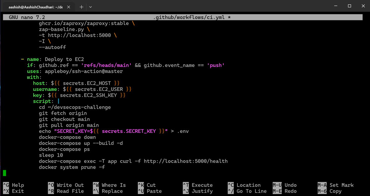 aashishhq's tweet photo. #LSPPDay49 — Docker Compose is live on AWS EC2! Fought through Docker socket issues, snap conflicts and permission errors to get here. docker compose up -d now manages the entire stack 
@lftechnology #60DaysOfLearning2026 #LearningWithLeapfrog https://t.co/Uu4E8annUe